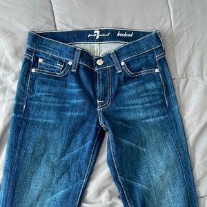 7 For All Mankind dark wash bootcut jeans in size 24